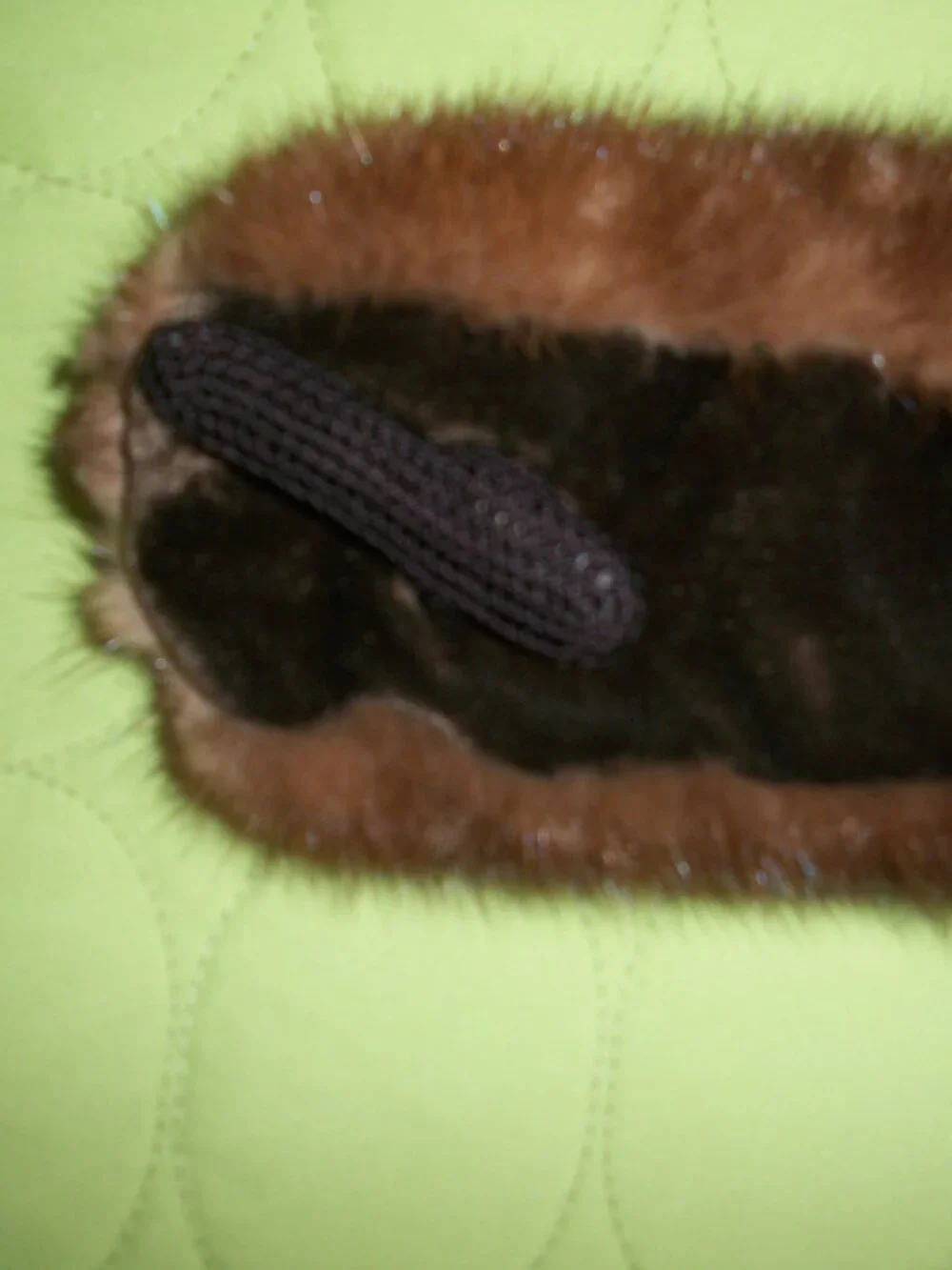 Vintage Real Gruidl Brown Mink Fur Collar/Stole